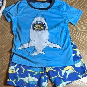 Boys Carter’s Blue Shark Summer Pajamas